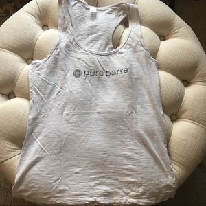 Pure Barre white tank
